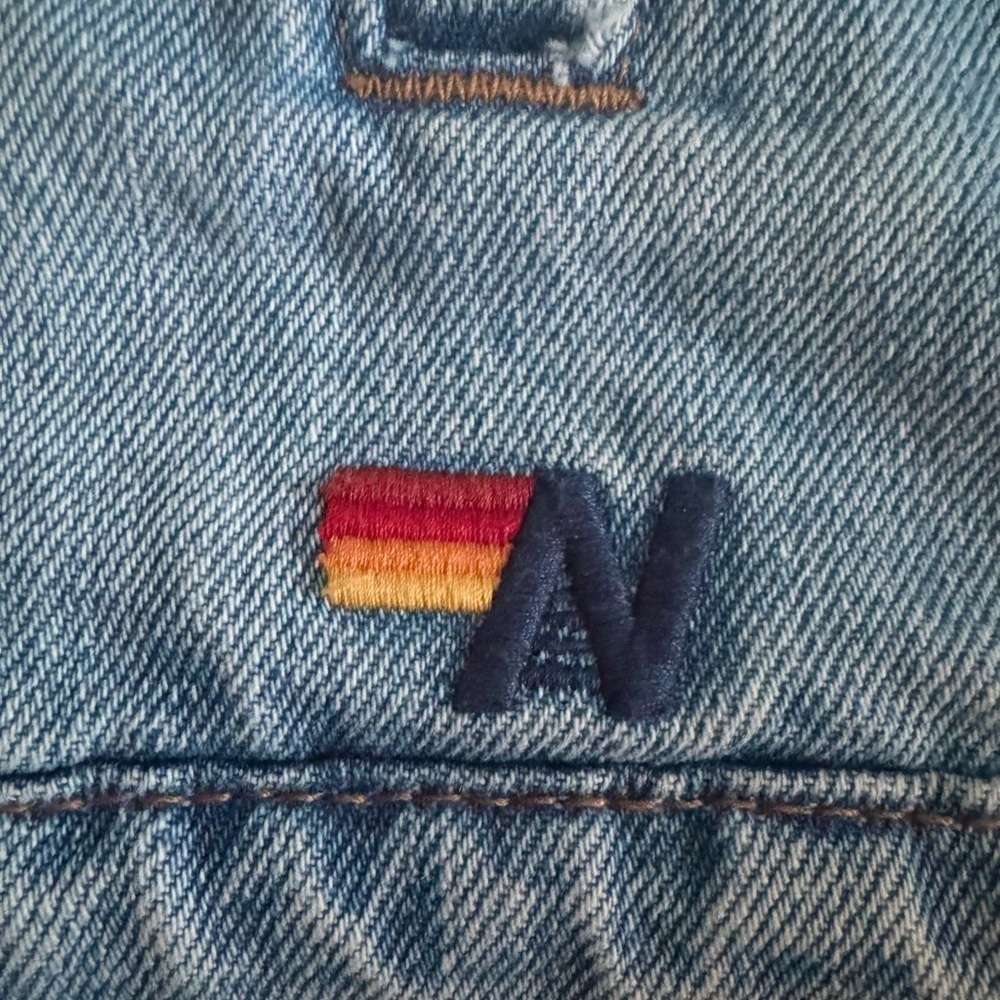 Aviator Nation Oversized Concert Denim Jacket 100% Cotton USA Forth of July - Picture 11 of 17